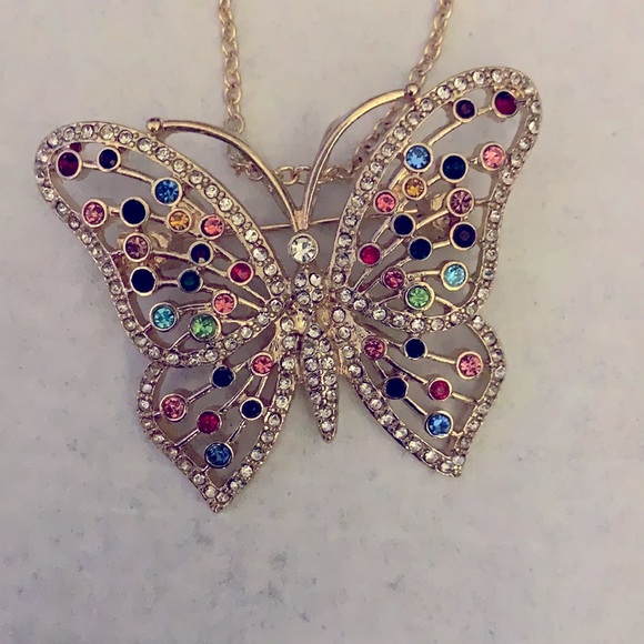 Avon Jewelry - NIB Avon Garden Party Butterfly necklace/pin